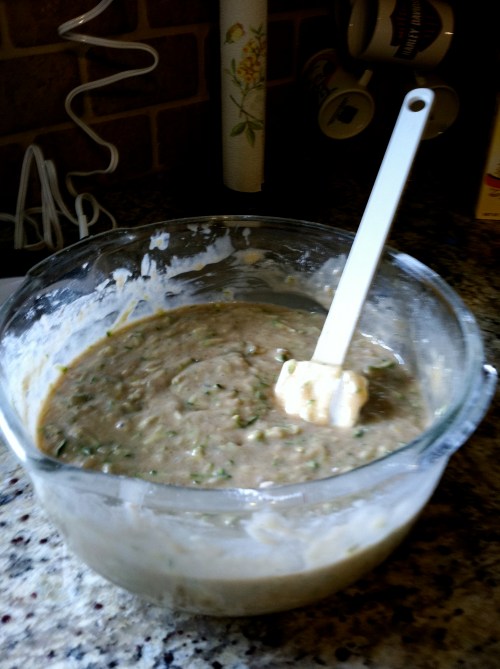 zucchini bread batter